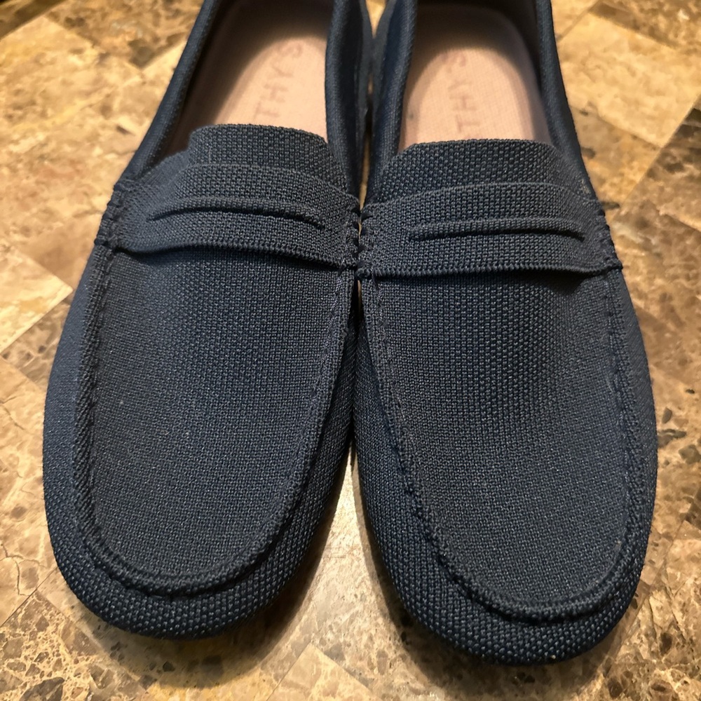 Rothy’s The Driver Navy Blue Loafers